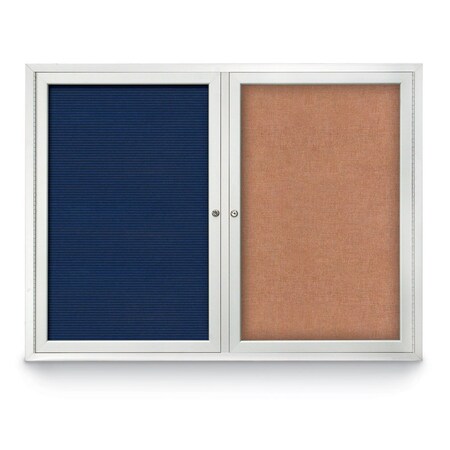 United Visual Products Corkboard, Amethyst/White, 36" x 36" UV403I-WHITE-AMETHY